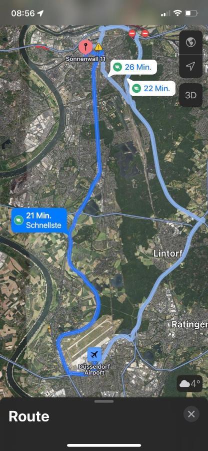 *City, Naehe Hbf, Kingsizebetten, Fitnessecke* Дуйсбург Экстерьер фото