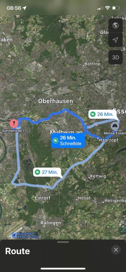 *City, Naehe Hbf, Kingsizebetten, Fitnessecke* Дуйсбург Экстерьер фото
